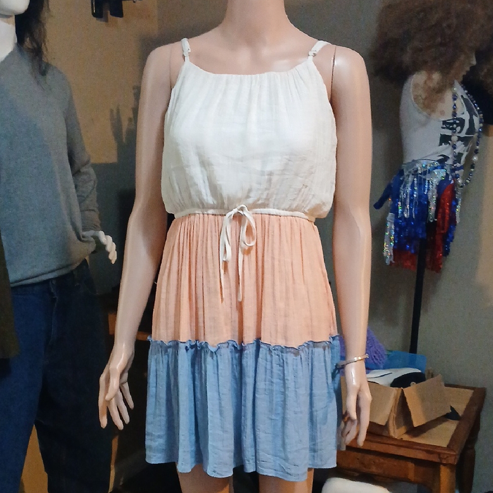As U Wish Colorblock Sleeveless Dress